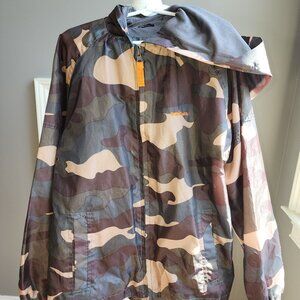 OshKosh Kids Camo Rain Jacket – Size 10